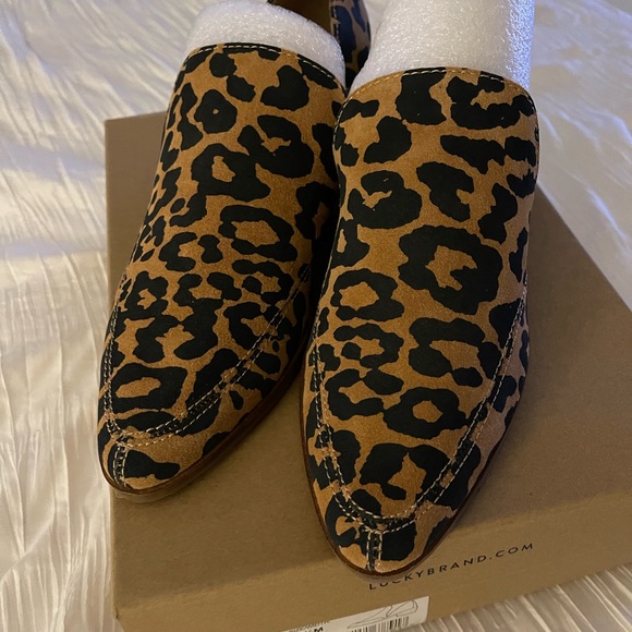 New with box Lucky Brand natural ink leopard print LK-Mahzan Shoes - Picture 2 of 8